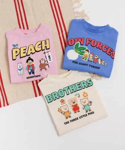 故事圖案毛巾繡貼章 長袖T恤