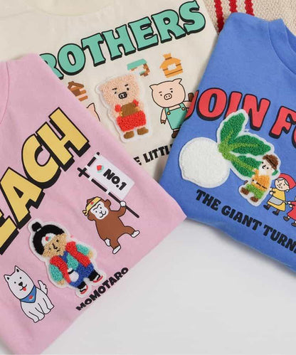 故事圖案毛巾繡貼章 長袖T恤