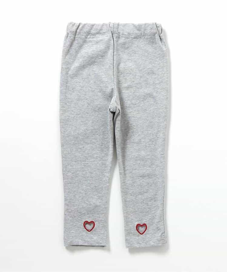 心形刺繡 九分長度 打底褲