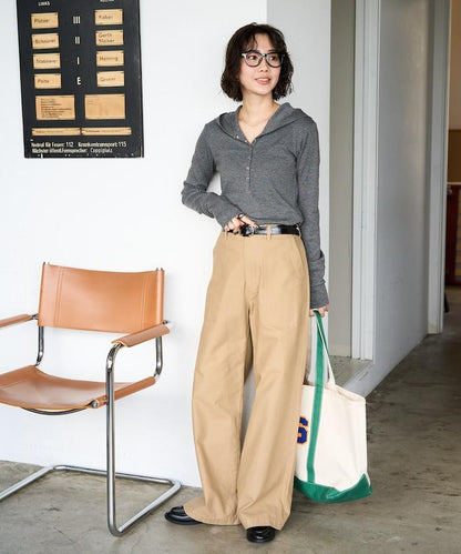 條紋連帽長袖T恤