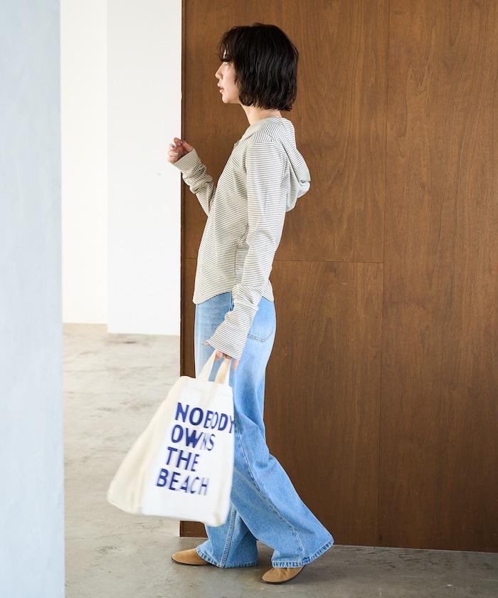 條紋連帽長袖T恤