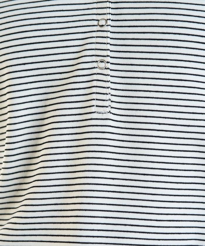 條紋連帽長袖T恤