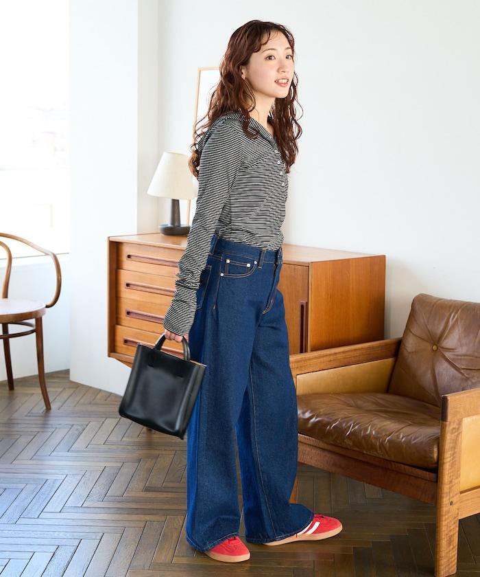 條紋連帽長袖T恤