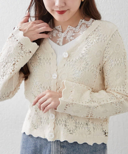 基礎款 羅紋 V字蕾絲 長袖套頭上衣