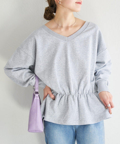 V領荷葉擺衛衣 B款