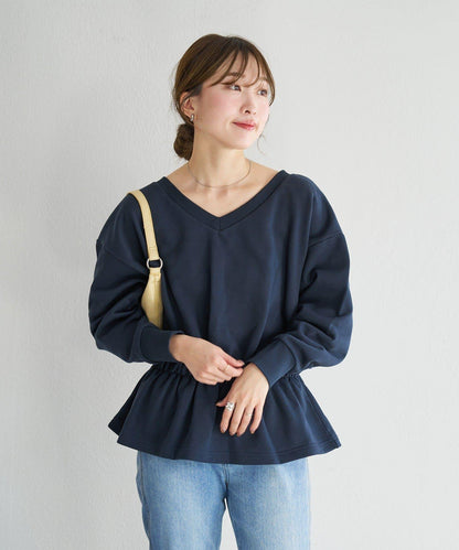 V領荷葉擺衛衣 B款