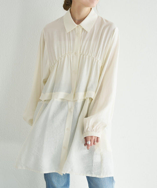 B款 分體式設計 襯衫拼接 連衣裙