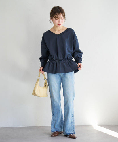 V領荷葉擺衛衣 B款