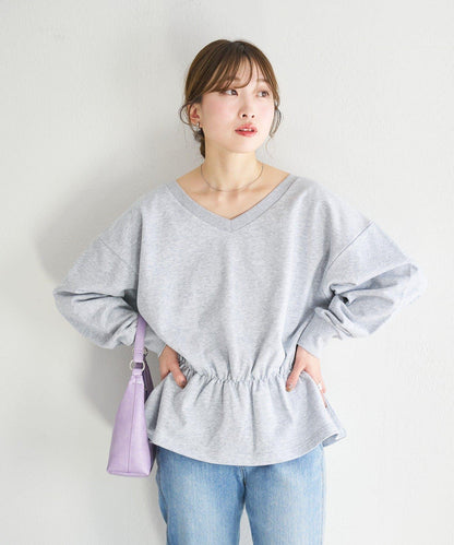 V領荷葉擺衛衣 B款