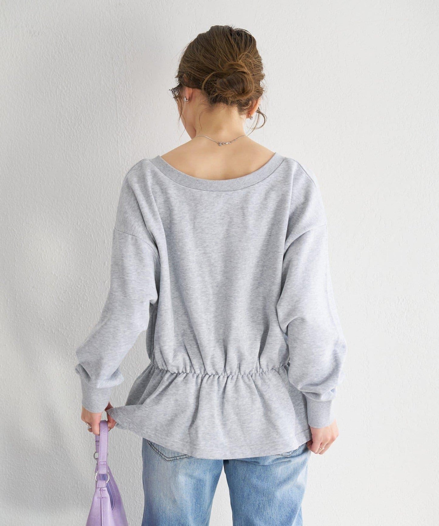 V領荷葉擺衛衣 B款