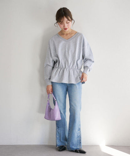 V領荷葉擺衛衣 B款