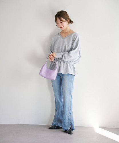 V領荷葉擺衛衣 B款