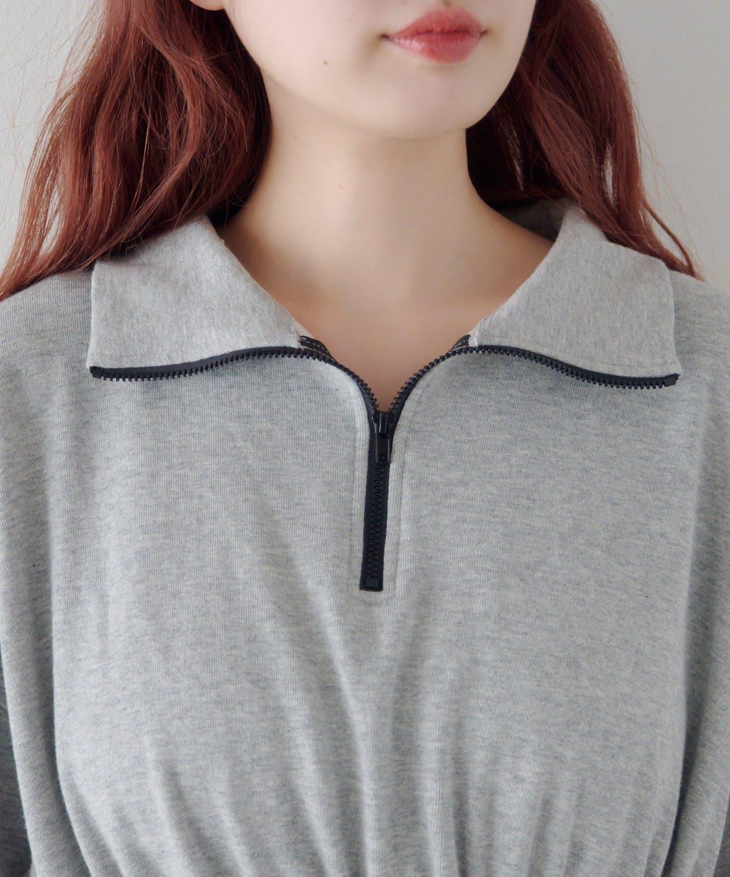 衛衣材質 泡泡廓形 迷你連衣裙