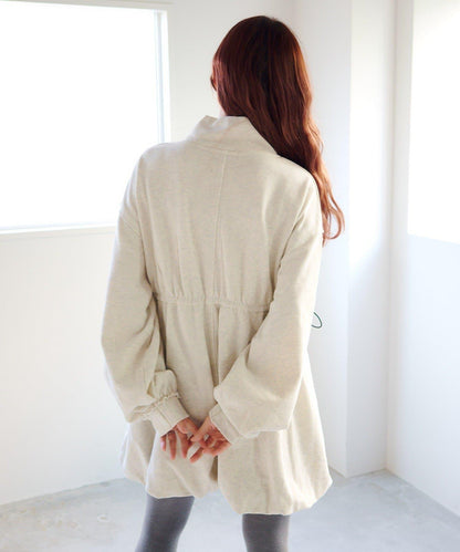 衛衣材質 泡泡廓形 迷你連衣裙