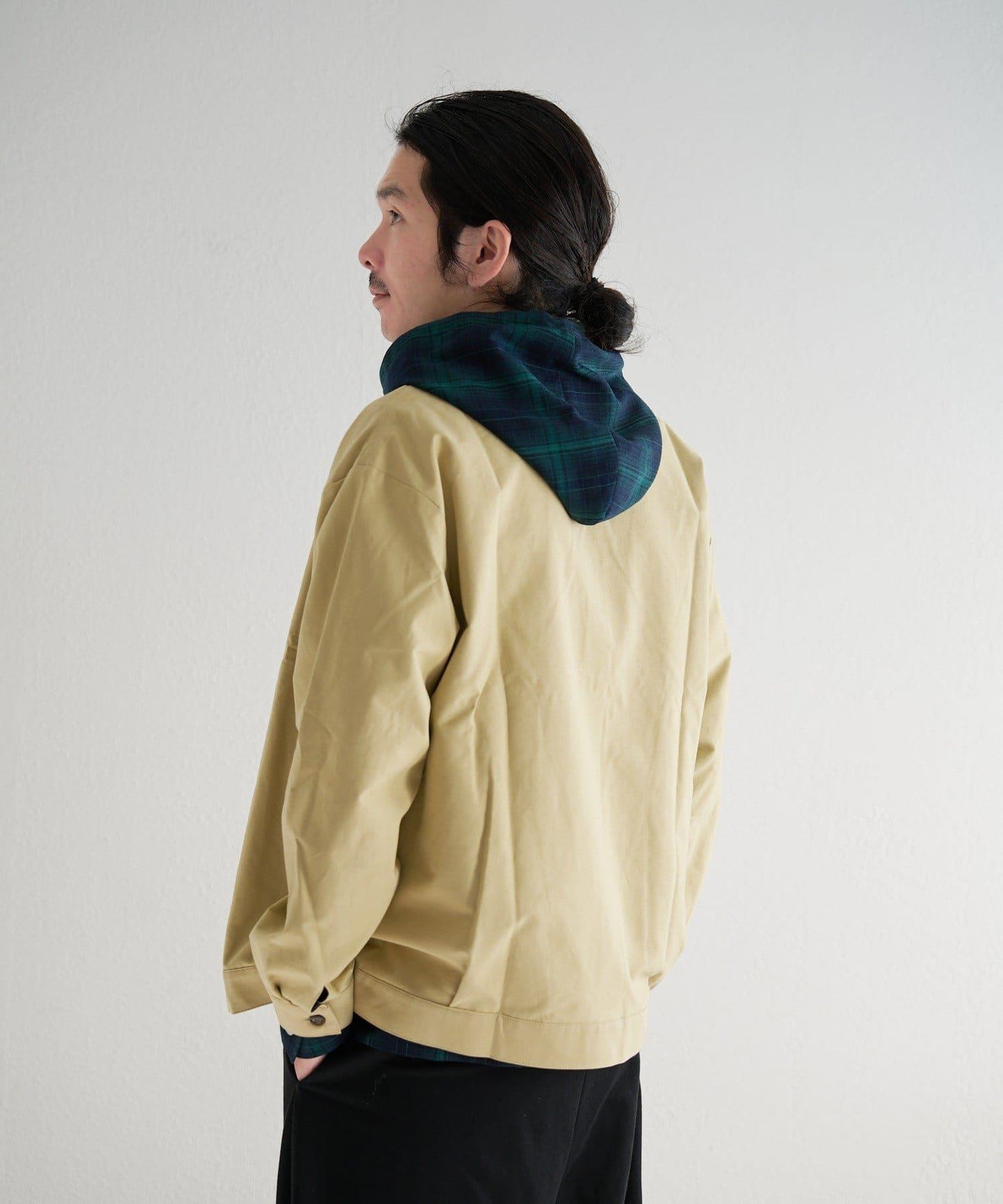 中性款 BM 皮革領短外套