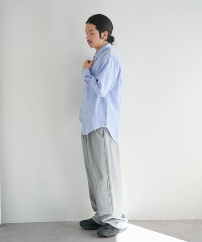 中性款 條紋 圓領襯衫 BM