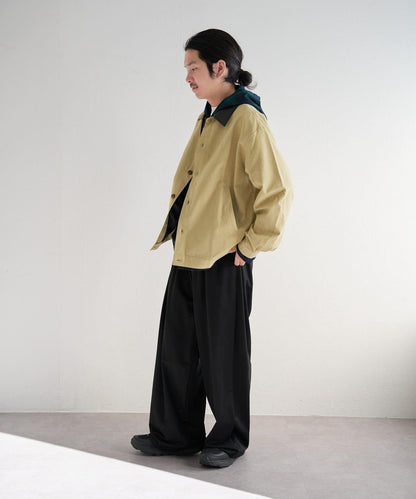 中性款 BM 皮革領短外套