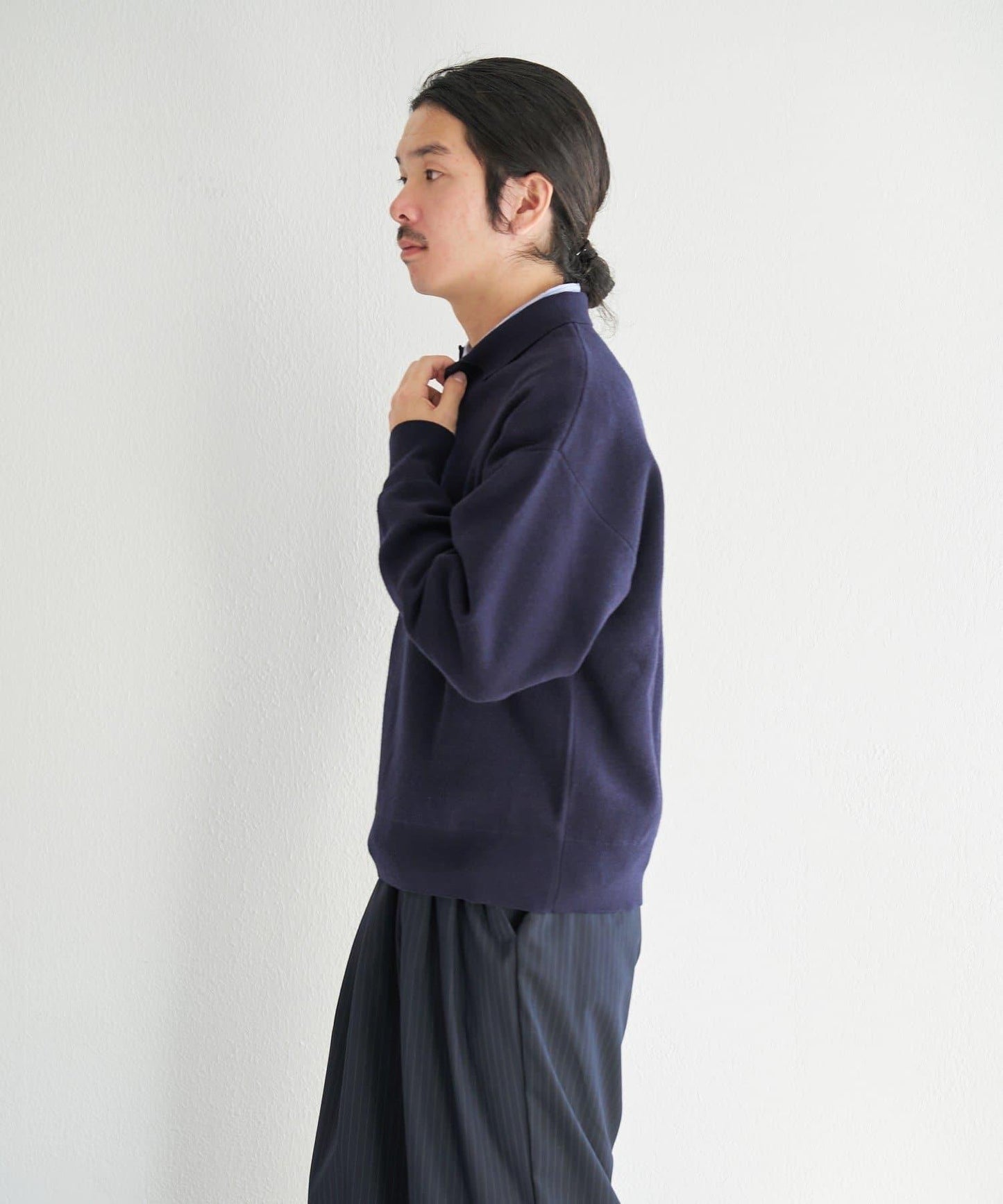 中性 BM 衛衣感針織 POLO衫