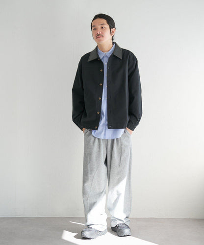 中性款 BM 皮革領短外套