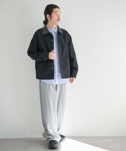 中性款 BM 皮革領短外套