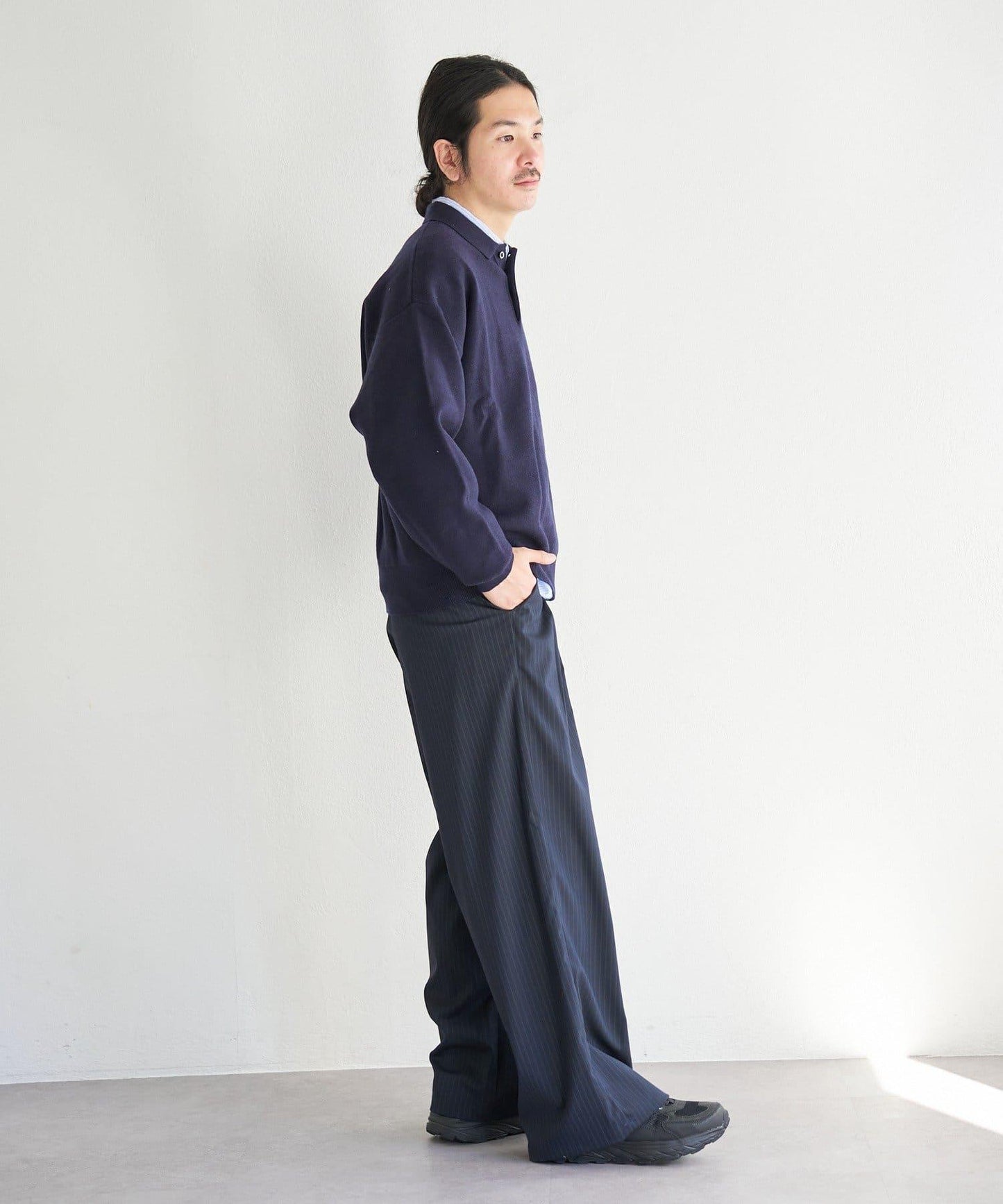 中性 BM 衛衣感針織 POLO衫