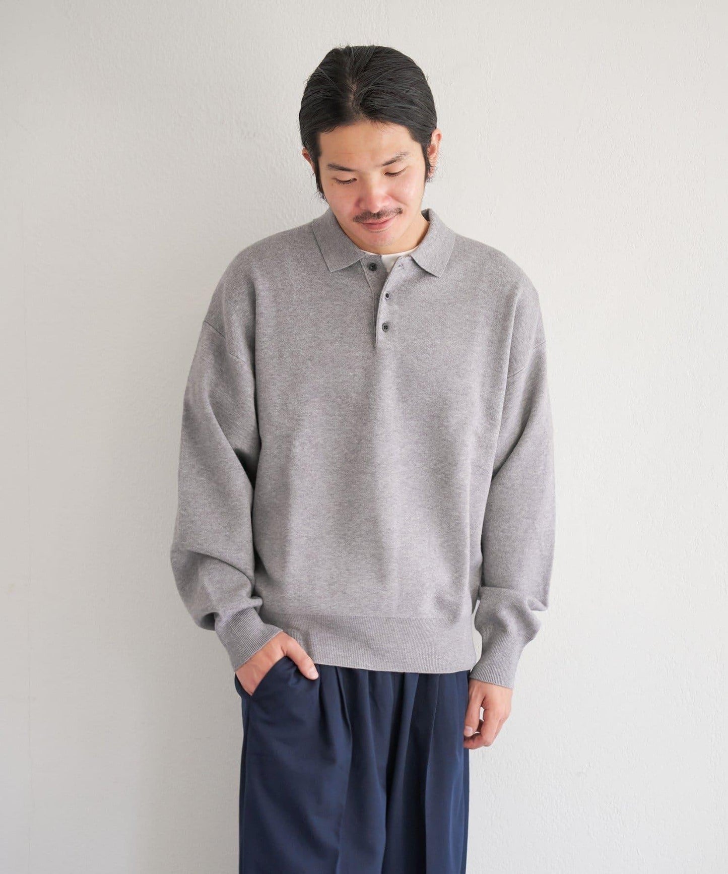 中性 BM 衛衣感針織 POLO衫