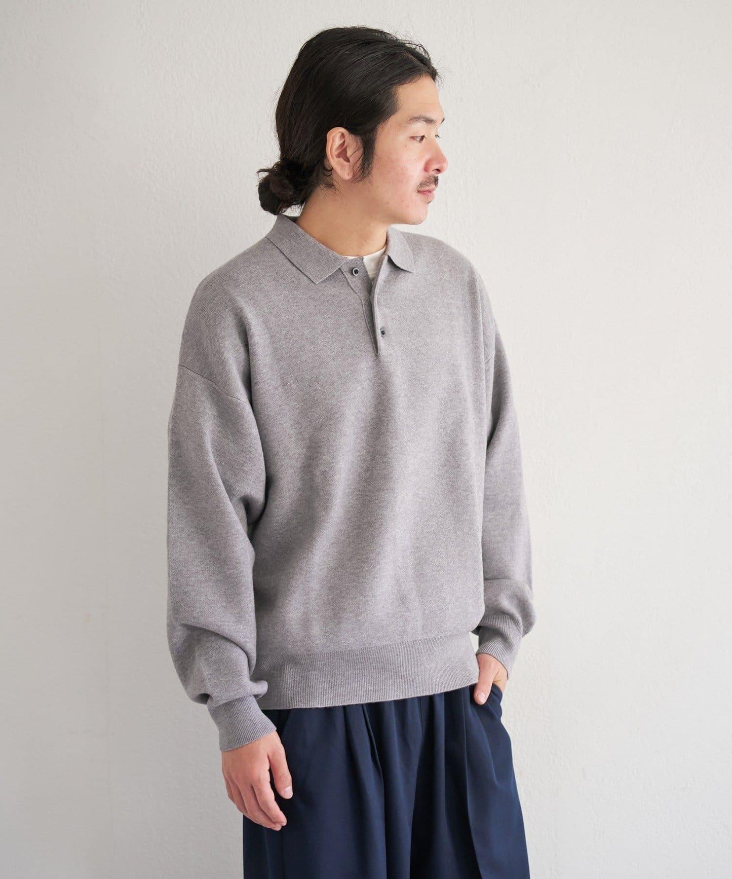 中性 BM 衛衣感針織 POLO衫