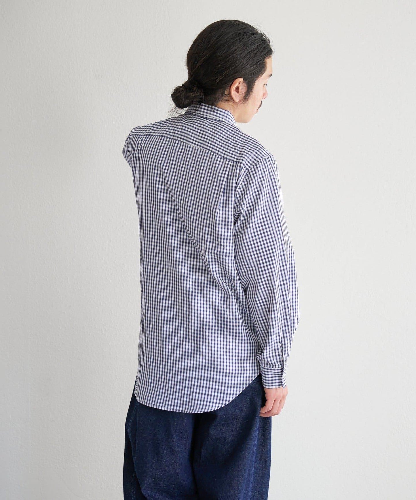 中性款 條紋 圓領襯衫 BM