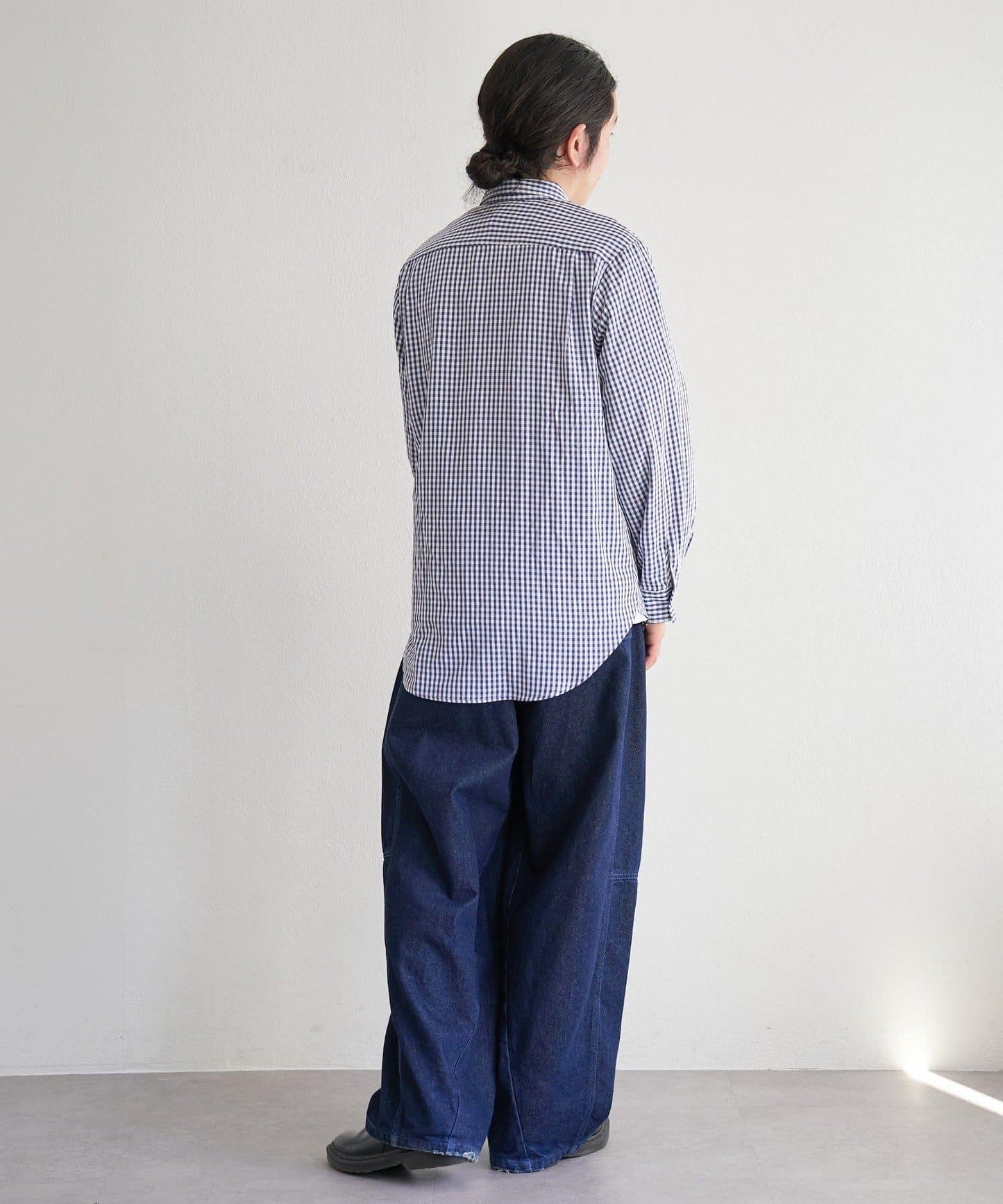 中性款 條紋 圓領襯衫 BM