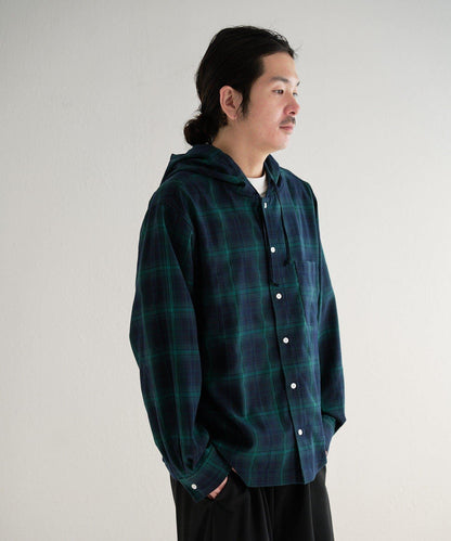 男女同款 BM 格紋連帽襯衫