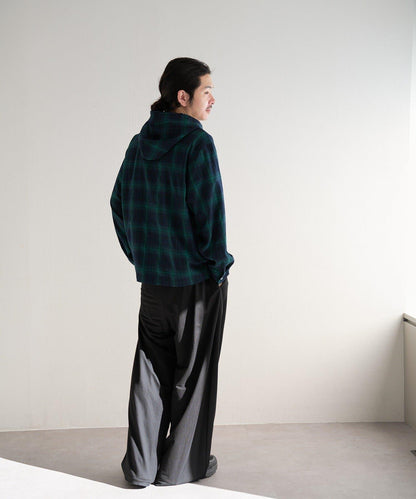 男女同款 BM 格紋連帽襯衫