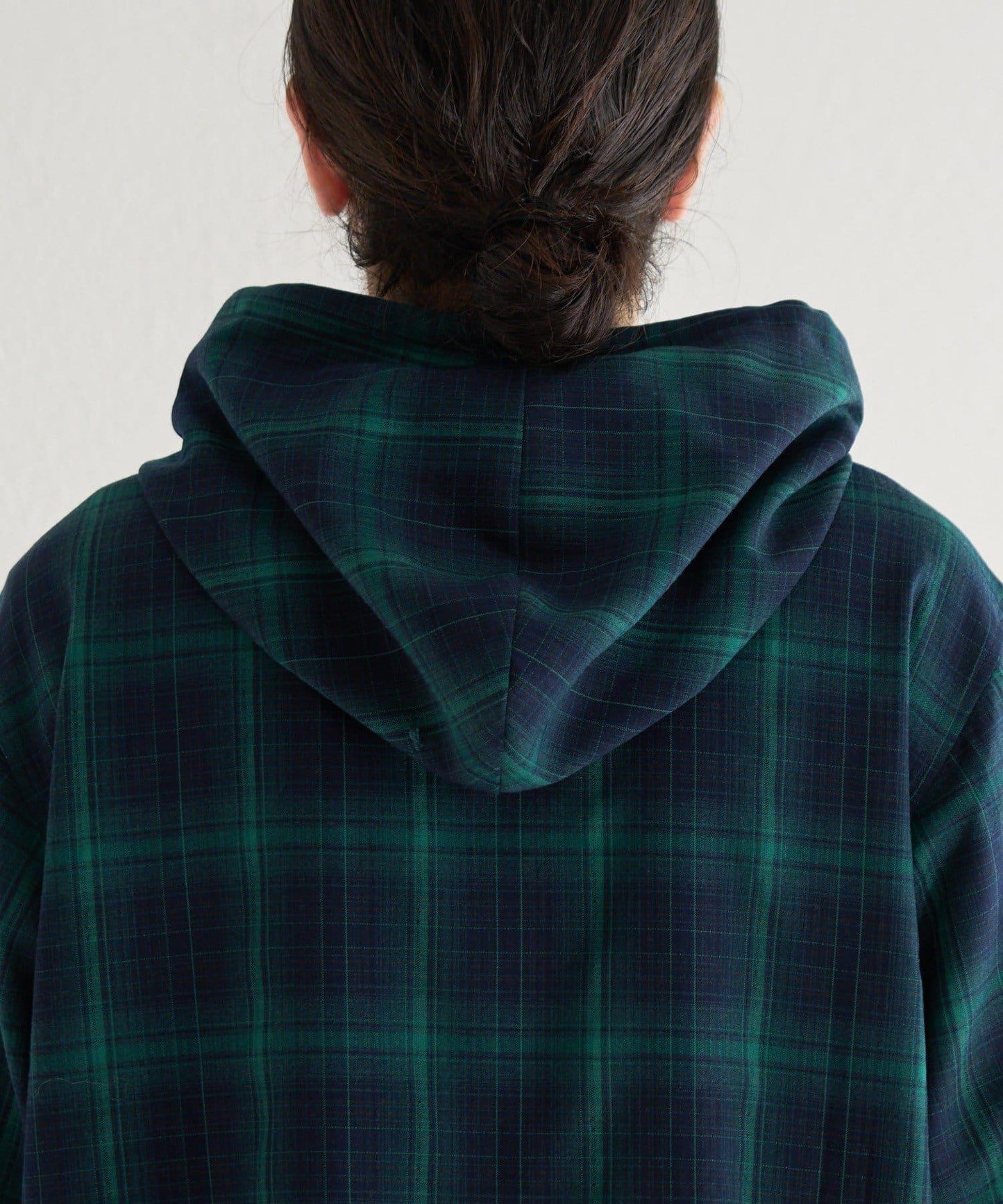 男女同款 BM 格紋連帽襯衫