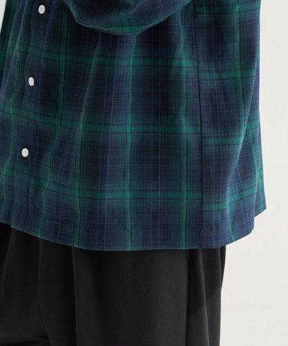 男女同款 BM 格紋連帽襯衫