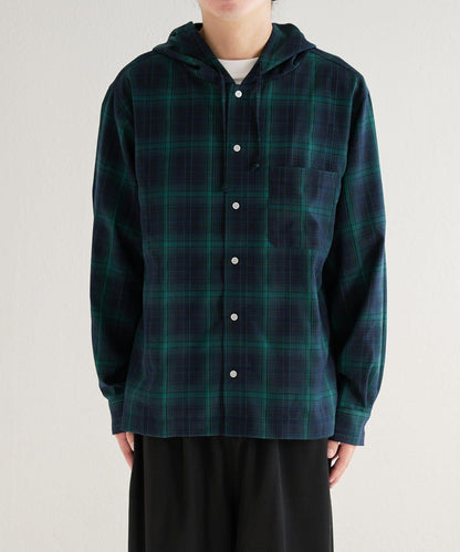 男女同款 BM 格紋連帽襯衫