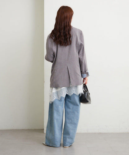 蕾絲拼接 吊帶長款上衣