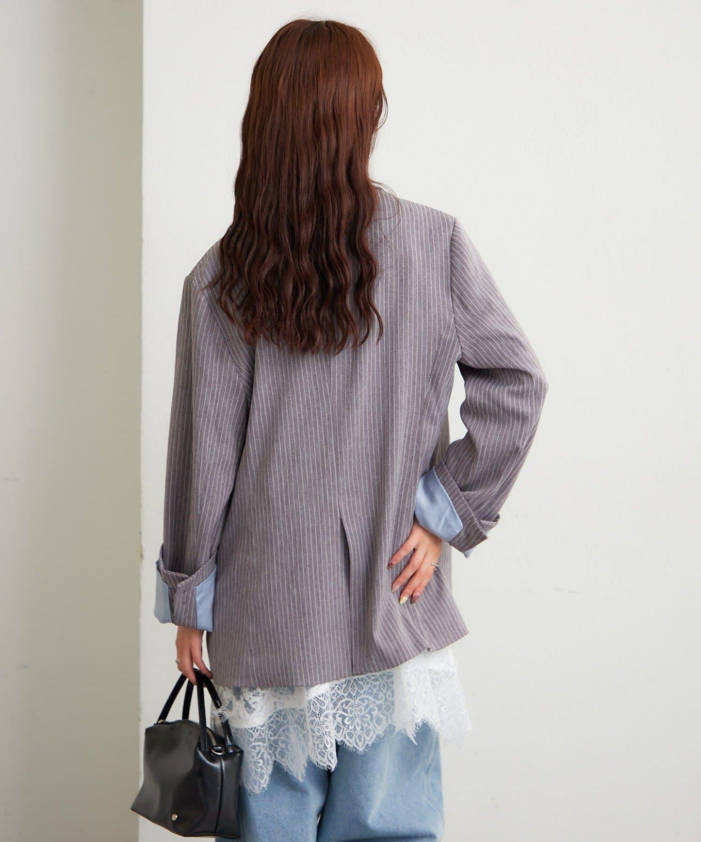 蕾絲拼接 吊帶長款上衣