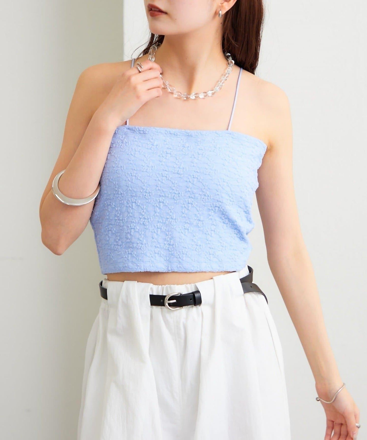 帶胸墊蕾絲吊帶背心