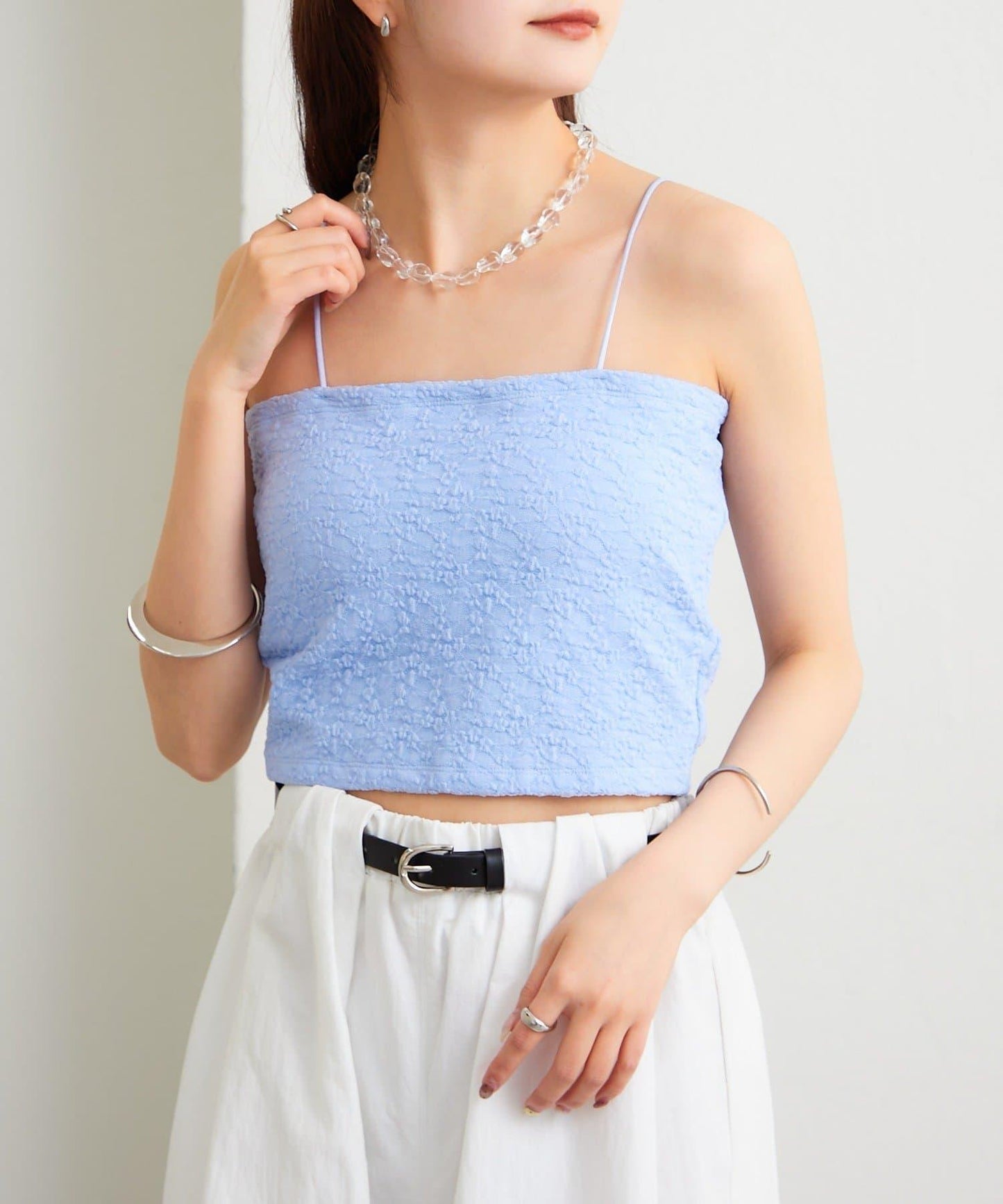 帶胸墊蕾絲吊帶背心