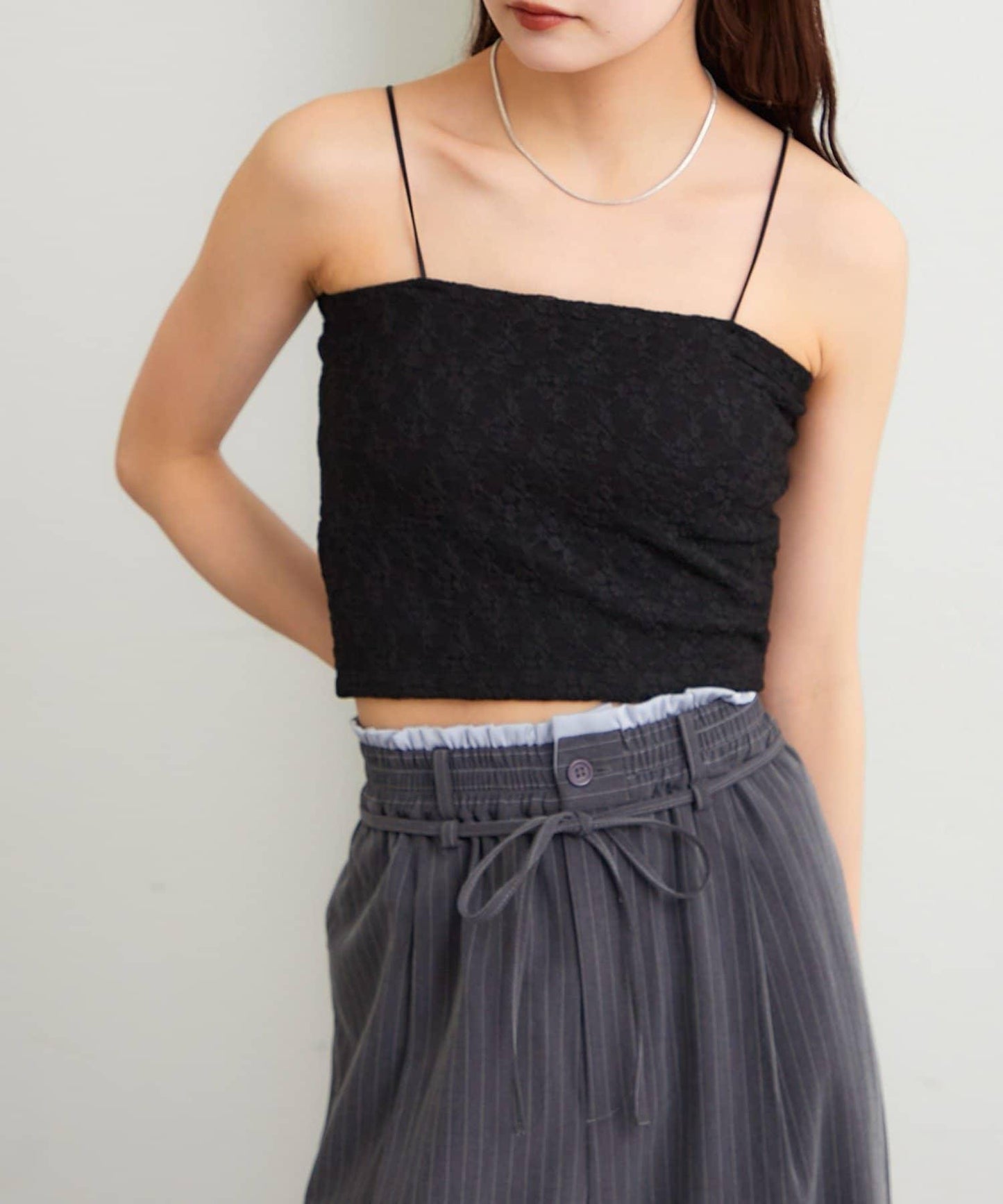 帶胸墊蕾絲吊帶背心