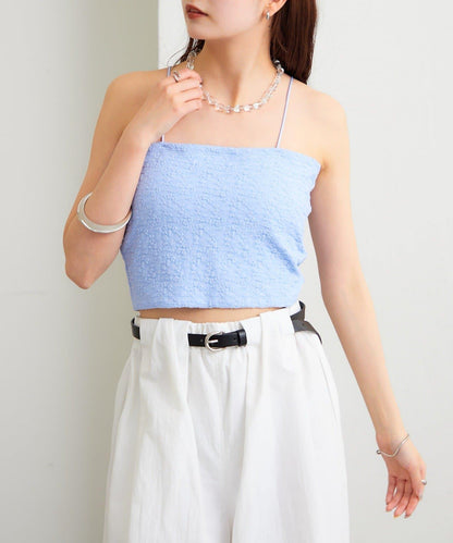 帶胸墊蕾絲吊帶背心