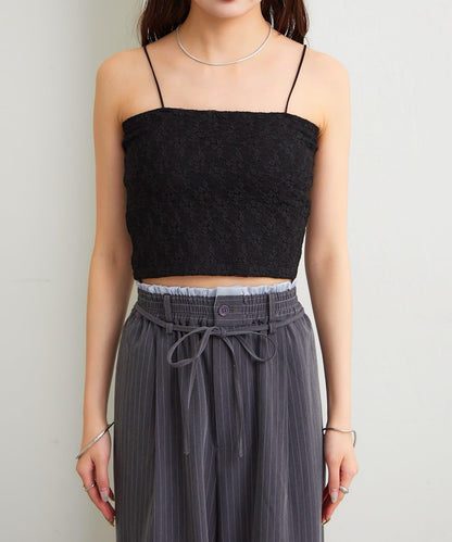 帶胸墊蕾絲吊帶背心