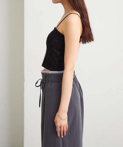 帶胸墊蕾絲吊帶背心