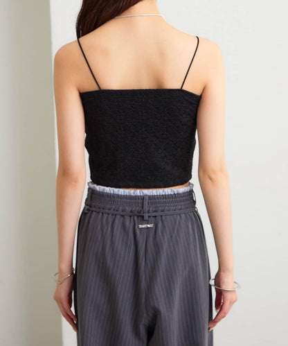 帶胸墊蕾絲吊帶背心