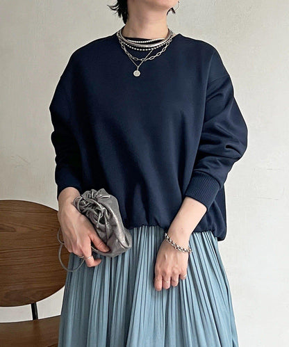 輕量複合面料 蓬鬆版型 套頭上衣