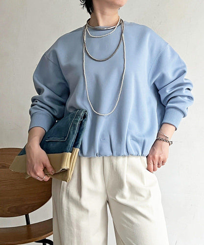 輕量複合面料 蓬鬆版型 套頭上衣