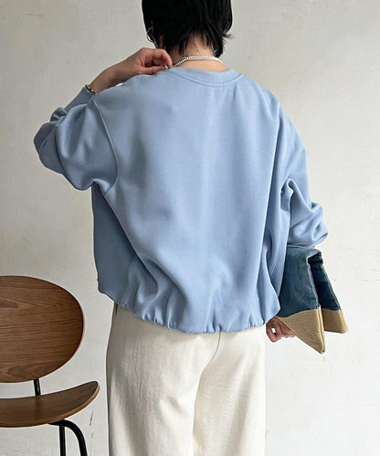 輕量複合面料 蓬鬆版型 套頭上衣