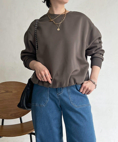 輕量複合面料 蓬鬆版型 套頭上衣