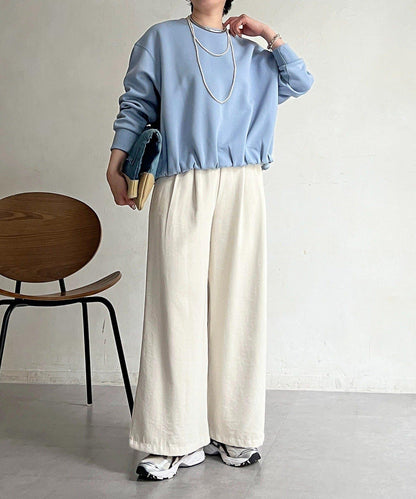 輕量複合面料 蓬鬆版型 套頭上衣