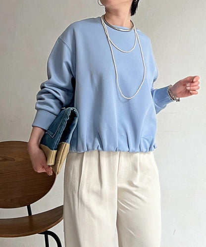 輕量複合面料 蓬鬆版型 套頭上衣