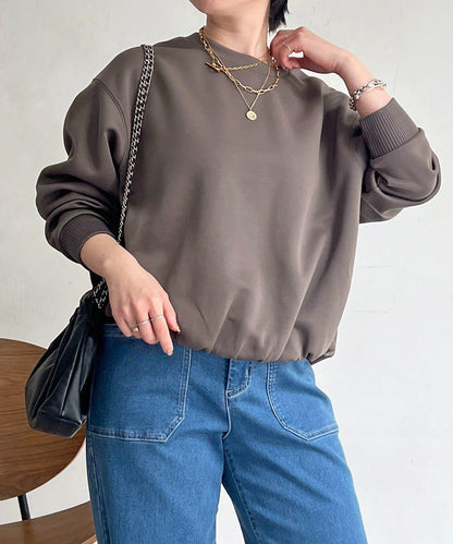 輕量複合面料 蓬鬆版型 套頭上衣